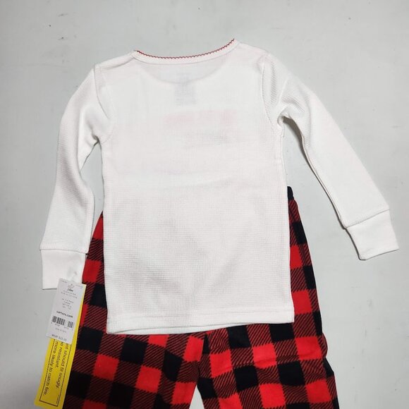 NEW Carter's Size 24M Baby Girl Christmas Outfit pajamas toddler pjs pants shirt - Picture 6 of 7